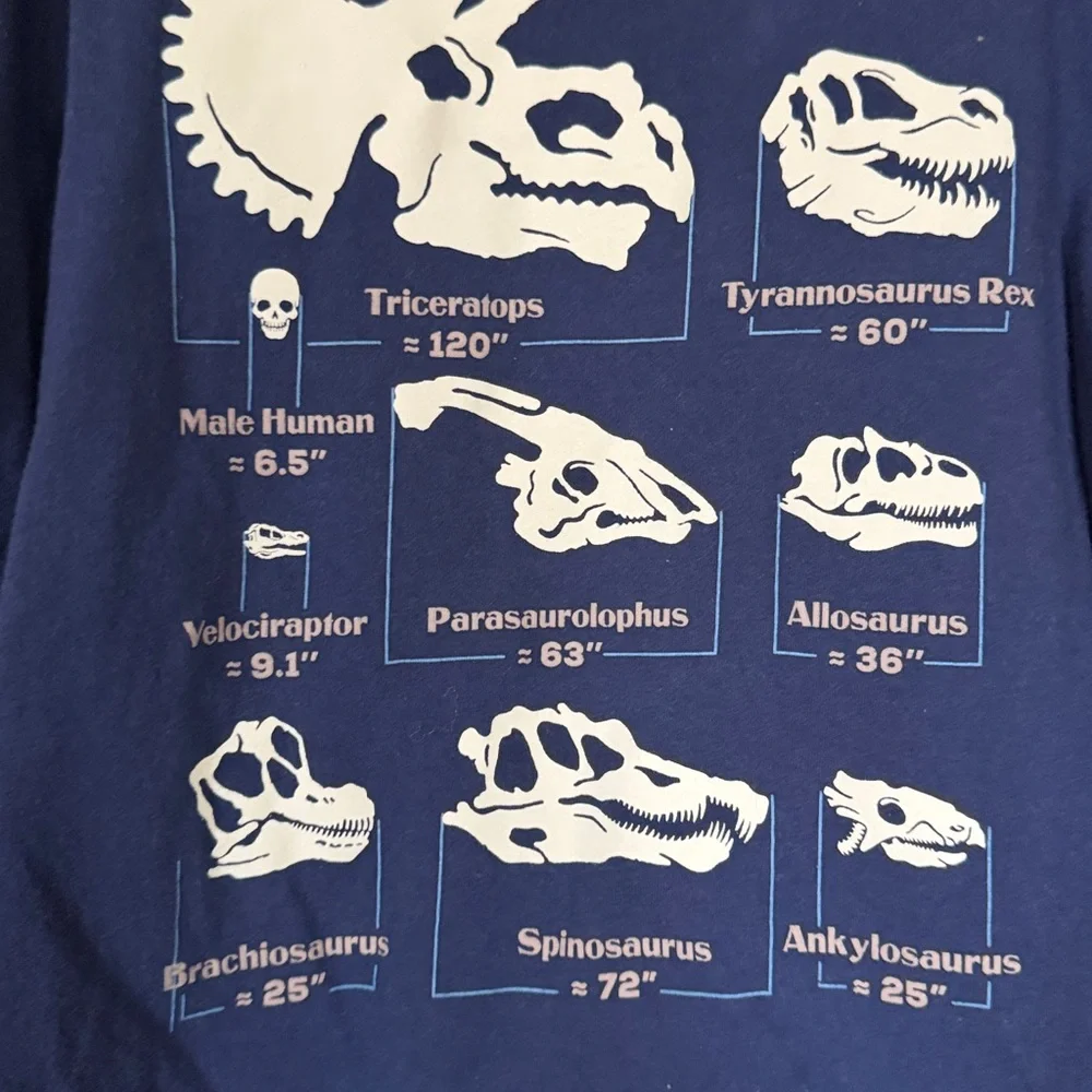 Gap long sleeve blue Dinosaur glow in dark shirt and Jurassic Park light hoodie